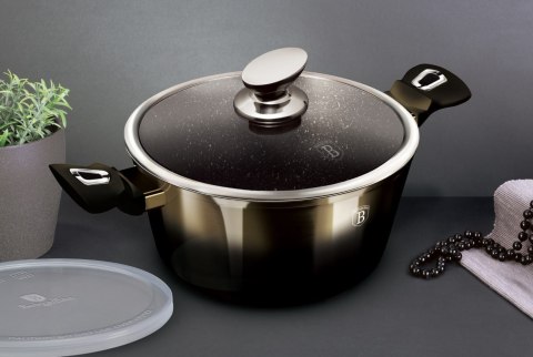 GARNEK Z POWŁOKĄ GRANITOWĄ 6.1L 28CM BERLINGER HAUS SHINY BLACK BH-6606 GARNEK Z POWŁOKĄ GRANITOWĄ 6.1L 28CM BERLINGER HAUS SHINY BLACK BH-6606