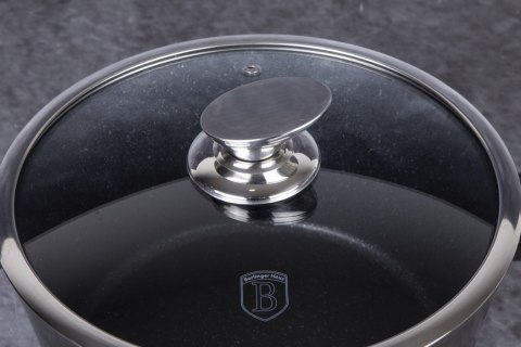 GARNEK Z POWŁOKĄ GRANITOWĄ 6.1L 28CM BERLINGER HAUS SHINY BLACK BH-6606 GARNEK Z POWŁOKĄ GRANITOWĄ 6.1L 28CM BERLINGER HAUS SHINY BLACK BH-6606