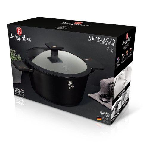 GARNEK Z POWŁOKĄ TYTANOWĄ 24CM 4.1L BERLINGER HAUS MONACO BH-7087 GARNEK Z POWŁOKĄ TYTANOWĄ 24CM 4.1L BERLINGER HAUS MONACO BH-7087