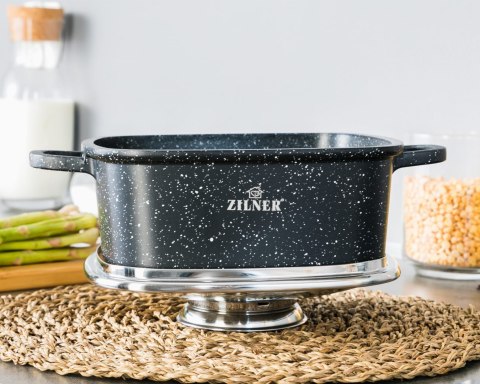 GARNEK z POWŁOKĄ MARMUROWĄ 3.5L 22cm BRYTFANNA ZILNER ZL- 9009 GARNEK z POWŁOKĄ MARMUROWĄ 3.5L 22cm BRYTFANNA ZILNER ZL- 9009