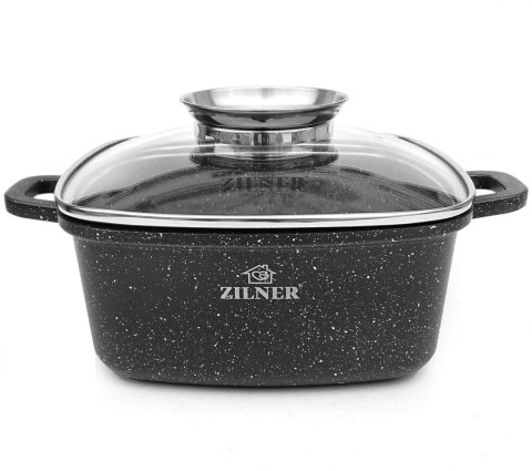 GARNEK z POWŁOKĄ MARMUROWĄ 3.5L 22cm BRYTFANNA ZILNER ZL- 9009 GARNEK z POWŁOKĄ MARMUROWĄ 3.5L 22cm BRYTFANNA ZILNER ZL- 9009