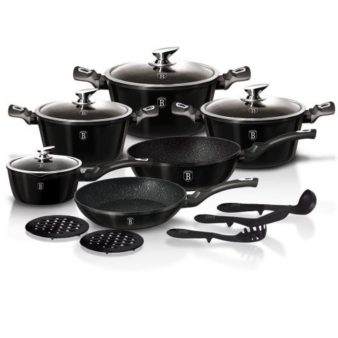 GARNKI BERLINGER HAUS 15 ELE METALLIC BLACK ROYAL BH-1664 GARNKI BERLINGER HAUS 15 ELE METALLIC BLACK ROYAL BH-1664