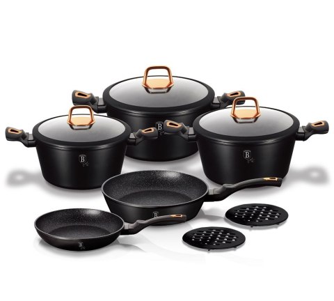 GARNKI BERLINGER HAUS BLACK ROSE LINE 10 ELE BH-1645-N GARNKI BERLINGER HAUS BLACK ROSE LINE 10 ELE BH-1645-N