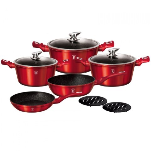 GARNKI BERLINGER HAUS METALLIC LINE BURGUNDY 10 ELE BH-1222-N GARNKI BERLINGER HAUS METALLIC LINE BURGUNDY 10 ELE BH-1222-N