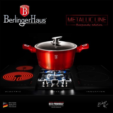 GARNKI BERLINGER HAUS METALLIC LINE BURGUNDY 10 ELE BH-1222-N GARNKI BERLINGER HAUS METALLIC LINE BURGUNDY 10 ELE BH-1222-N