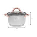 GARNKI STALOWE 12 EL. KINGHOFF ROSEGOLD KH-1766 GARNKI STALOWE 12 EL. KINGHOFF ROSEGOLD KH-1766