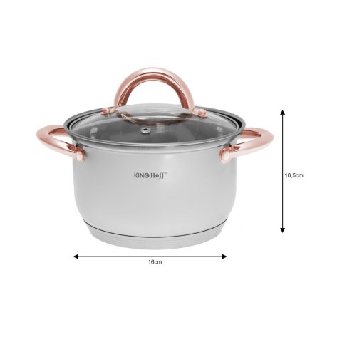 GARNKI STALOWE 12 EL. KINGHOFF ROSEGOLD KH-1766 GARNKI STALOWE 12 EL. KINGHOFF ROSEGOLD KH-1766