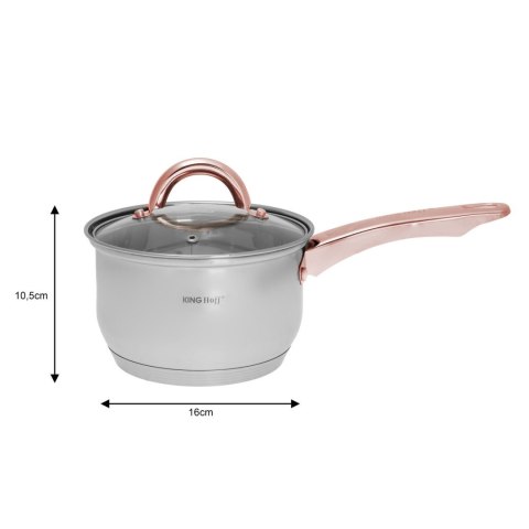 GARNKI STALOWE 12 EL. KINGHOFF ROSEGOLD KH-1766 GARNKI STALOWE 12 EL. KINGHOFF ROSEGOLD KH-1766
