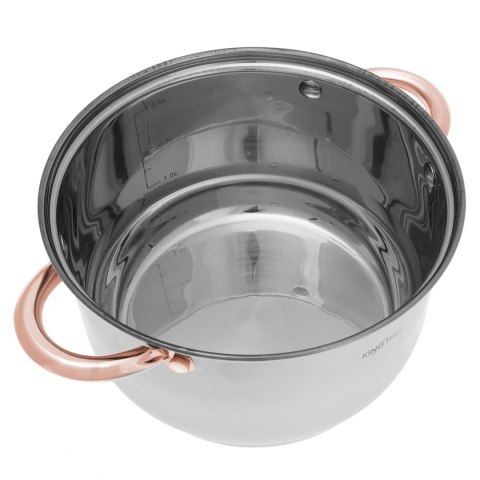 GARNKI STALOWE 12 EL. KINGHOFF ROSEGOLD KH-1766 GARNKI STALOWE 12 EL. KINGHOFF ROSEGOLD KH-1766