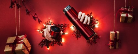INTELIGENTNY TERMOS STALOWY 0.45L Z WSKAŹNIKIEM TEMPERATURY LED BERLINGER HAUS BURGUNDY BH-7955 INTELIGENTNY TERMOS STALOWY 0.45L Z WSKAŹNIKIEM TEMPERATURY LED BERLINGER HAUS BURGUNDY BH-7955