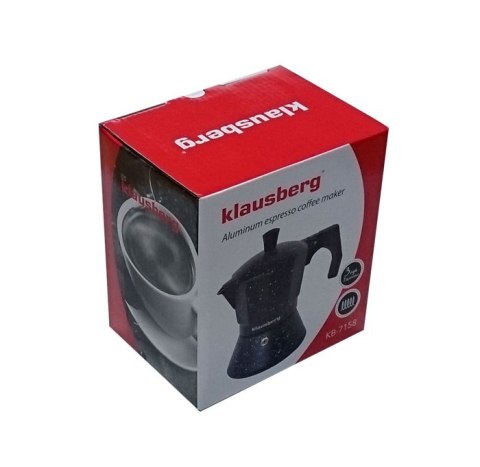 KAWIARKA ESPRESSO KLAUSBERG 300ml / 6 FILIŻANEK KB-7159 KAWIARKA ESPRESSO KLAUSBERG 300ml / 6 FILIŻANEK KB-7159
