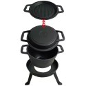 KOCIOŁEK ŻELIWNY MYŚLIWSKI 5.0L Z PATELNIĄ GRILL 2 W 1 KINGHOFF KH-1732 KOCIOŁEK ŻELIWNY MYŚLIWSKI 5.0L Z PATELNIĄ GRILL 2 W 1 KINGHOFF KH-1732