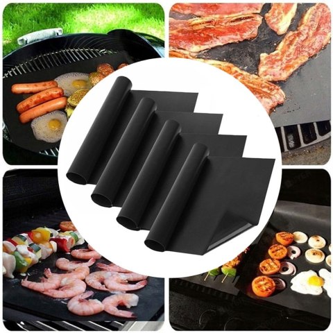 KOMPLET 4 MAT DO GRILLA BBQ 40 X 30 CM MATY NIEPRZYWIERAJĄCE PTFE BRUNBESTE BB-3367 KOMPLET 4 MAT DO GRILLA BBQ 40 X 30 CM MATY NIEPRZYWIERAJĄCE PTFE BRUNBESTE BB-3367