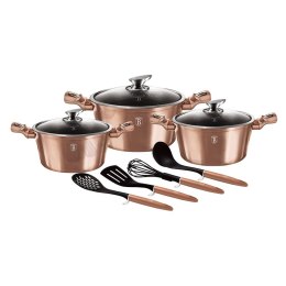 KOMPLET GARNKÓW 10-EL. BERLINGER HAUS METALLIC LINE ROSEGOLD BH-6151