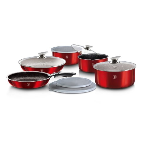 KOMPLET GARNKÓW 12-ele CLICK & COOK BERLINGER HAUS METALLIC LINE BURGUNDY BH-1674 KOMPLET GARNKÓW 12-ele CLICK & COOK BERLINGER HAUS METALLIC LINE BURGUNDY BH-1674