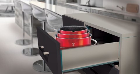 KOMPLET GARNKÓW 12-ele CLICK & COOK BERLINGER HAUS METALLIC LINE BURGUNDY BH-1674 KOMPLET GARNKÓW 12-ele CLICK & COOK BERLINGER HAUS METALLIC LINE BURGUNDY BH-1674