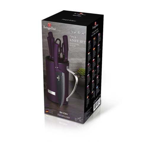 KOMPLET NOŻY W STOJAKU 7-ELE BERLINGER HAUS PURPLE ECLIPSE BH-2584 KOMPLET NOŻY W STOJAKU 7-ELE BERLINGER HAUS PURPLE ECLIPSE BH-2584