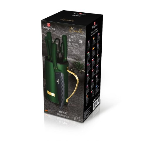 KOMPLET NOŻY W STOJAKU 7-ele BERLINGER HAUS EMERALD BH-2580 KOMPLET NOŻY W STOJAKU 7-ele BERLINGER HAUS EMERALD BH-2580