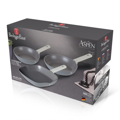 KOMPLET PATELNI Z POWŁOKĄ TYTANOWĄ 20/24/28CM 3-ELE BERLINGER HAUS ASPEN BH-7076 KOMPLET PATELNI Z POWŁOKĄ TYTANOWĄ 20/24/28CM 3-ELE BERLINGER HAUS ASPEN BH-7076