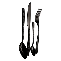 KOMPLET SZTUĆCÓW 24 EL. BŁYSZCZĄCE BERLINGER HAUS SHINY BLACK BH-2618NA