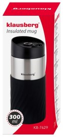 KUBEK TERMICZNY 300ML KLAUSBERG CZARNY KB-7629 KUBEK TERMICZNY 300ML KLAUSBERG CZARNY KB-7629