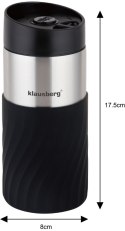 KUBEK TERMICZNY 300ML KLAUSBERG CZARNY KB-7629 KUBEK TERMICZNY 300ML KLAUSBERG CZARNY KB-7629