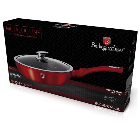 PATELNIA GRANITOWA 24CM BERLINGER HAUS METALLIC LINE RED BH-1259-N PATELNIA GRANITOWA 24CM BERLINGER HAUS METALLIC LINE RED BH-1259-N