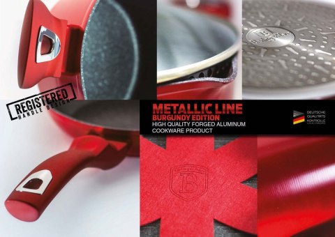 PATELNIA GRANITOWA 24CM BERLINGER HAUS METALLIC LINE RED BH-1259-N PATELNIA GRANITOWA 24CM BERLINGER HAUS METALLIC LINE RED BH-1259-N