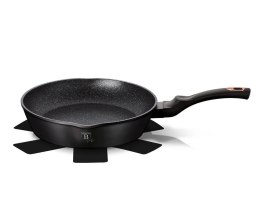 PATELNIA GRANITOWA 24CM WYLEWEKI GŁĘBOKA BERLINGER HAUS BLACK ROSE BH-6184