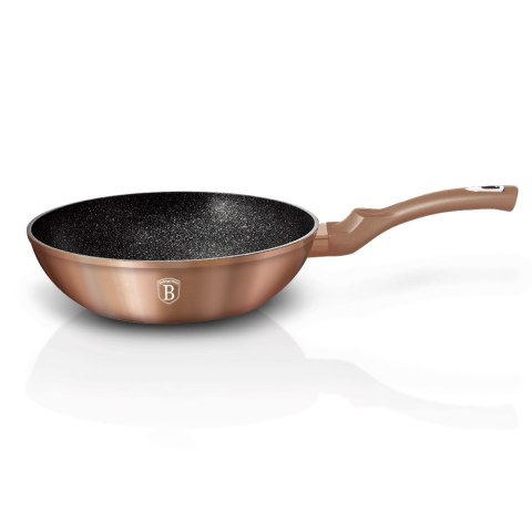 PATELNIA GRANITOWA / WOK 28CM BERLINGER HAUS METALLIC LINE ROSE GOLD BH-1512-N PATELNIA GRANITOWA / WOK 28CM BERLINGER HAUS METALLIC LINE ROSE GOLD BH-1512-N