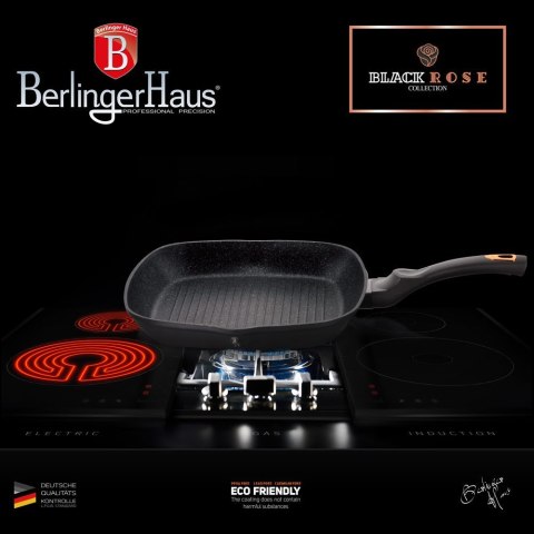 PATELNIA GRANITOWA GRILL 28CM BERLINGER HAUS BLACK ROSE BH-1636-N PATELNIA GRANITOWA GRILL 28CM BERLINGER HAUS BLACK ROSE BH-1636-N
