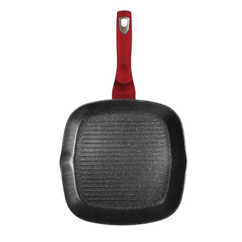PATELNIA GRANITOWA GRILL 28CM BERLINGER HAUS METALLIC LINE BURGUNDY BH-1271-N PATELNIA GRANITOWA GRILL 28CM BERLINGER HAUS METALLIC LINE BURGUNDY BH-1271-N