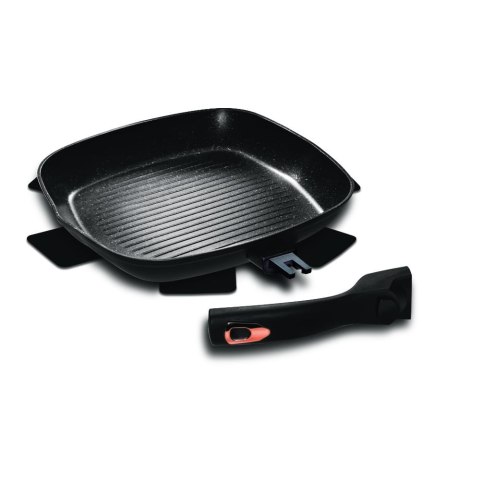 PATELNIA GRANITOWA GRILL 28cm ODPINANY UCHWYT BERLINGER HAUS BLACK ROSE BH-1953 PATELNIA GRANITOWA GRILL 28cm ODPINANY UCHWYT BERLINGER HAUS BLACK ROSE BH-1953
