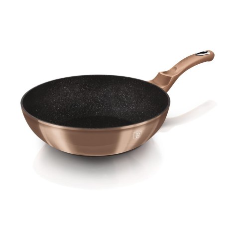 PATELNIA GRANITOWA WOK 30CM BERLINGER HAUS METALLIC LINE ROSE GOLD BH-6171 PATELNIA GRANITOWA WOK 30CM BERLINGER HAUS METALLIC LINE ROSE GOLD BH-6171