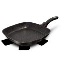 PATELNIA GRILLOWA GRANITOWA BERLINGER HAUS BLACK SILVER BH-1846