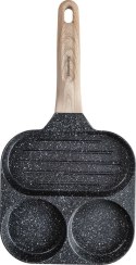 PATELNIA MARMURKOWA 3 W 1 DO JAJEK NALEŚNIKÓW PLACKÓW GRILL KLAUSBERG KB-7816 CZARNA PATELNIA MARMURKOWA 3 W 1 DO JAJEK NALEŚNIKÓW PLACKÓW GRILL KLAUSBERG KB-7816 CZARNA