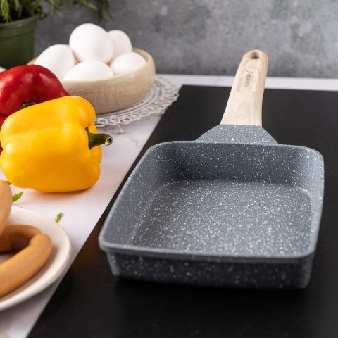 PATELNIA MARMURKOWA PROSTOKĄTNA GŁĘBOKA KLAUSBERG KB-7814 SZARA PATELNIA MARMURKOWA PROSTOKĄTNA GŁĘBOKA KLAUSBERG KB-7814 SZARA