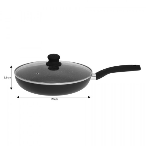 PATELNIA MARMURKOWA Z POKR. 28CM KiNGHOFF KH-3959 PATELNIA MARMURKOWA Z POKR. 28CM KiNGHOFF KH-3959