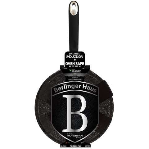 PATELNIA NALEŚNIKOWA 25cm TYTANOWA BERLINGER HAUS BLACK PROFESSIONAL LINE BH-6128 PATELNIA NALEŚNIKOWA 25cm TYTANOWA BERLINGER HAUS BLACK PROFESSIONAL LINE BH-6128