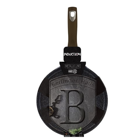 PATELNIA NALEŚNIKOWA Z POWŁOKĄ GRANITOWĄ 28CM DO NALEŚNIKÓW BERLINGER HAUS SHINY BLACK BH-7132 PATELNIA NALEŚNIKOWA Z POWŁOKĄ GRANITOWĄ 28CM DO NALEŚNIKÓW BERLINGER HAUS SHINY BLACK BH-7132