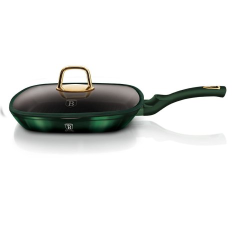PATELNIA TYTANOWA GRILLOWA 28x28CM BERLINGER HAUS METALLIC LINE EMERALD BH-6051 PATELNIA TYTANOWA GRILLOWA 28x28CM BERLINGER HAUS METALLIC LINE EMERALD BH-6051