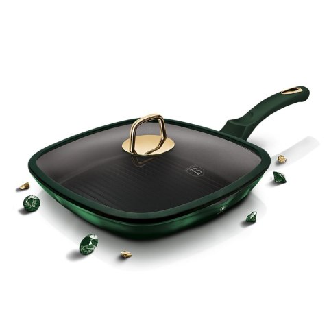 PATELNIA TYTANOWA GRILLOWA 28x28CM BERLINGER HAUS METALLIC LINE EMERALD BH-6051 PATELNIA TYTANOWA GRILLOWA 28x28CM BERLINGER HAUS METALLIC LINE EMERALD BH-6051