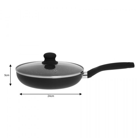 PATELNIA Z POWŁ. MARMUR. 24CM KiNGHOFF KH-3957 PATELNIA Z POWŁ. MARMUR. 24CM KiNGHOFF KH-3957
