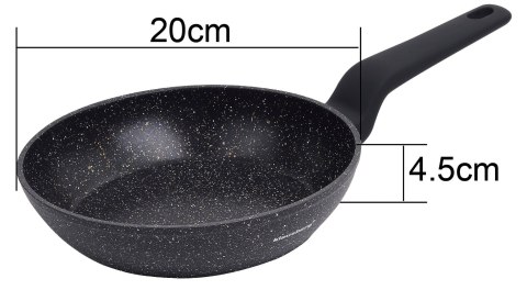 PATELNIA Z POWŁOKĄ MARMUROWĄ 20CM KLAUSBERG KB-7663 PATELNIA Z POWŁOKĄ MARMUROWĄ 20CM KLAUSBERG KB-7663