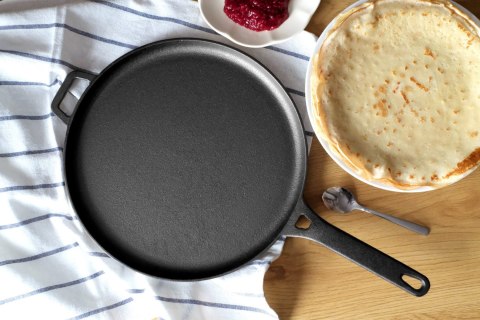 PATELNIA ŻELIWNA DO NALEŚNIKÓW 28 CM BRUNBESTE BB-2660 PATELNIA ŻELIWNA DO NALEŚNIKÓW 28 CM BRUNBESTE BB-2660