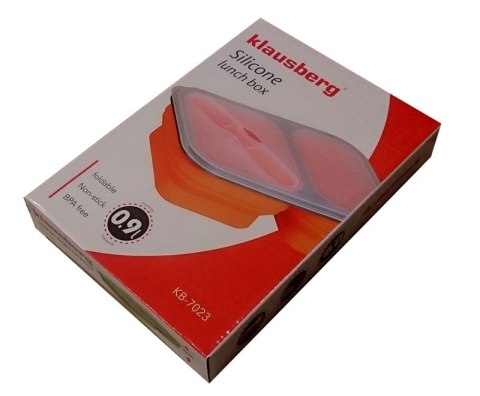 POJEMNIK LUNCHBOX SILIKONOWY 900ml 2-KOMOROWY KLAUSBERG KB-7023 POJEMNIK LUNCHBOX SILIKONOWY 900ml 2-KOMOROWY KLAUSBERG KB-7023