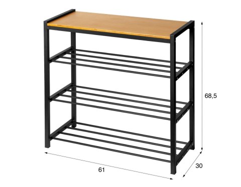 PÓŁKA REGAŁ NA BUTY 61 x 30 x 68cm BRUNBESTE BB-3425 PÓŁKA REGAŁ NA BUTY 61 x 30 x 68cm BRUNBESTE BB-3425