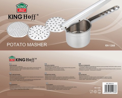 PRASA WYCISKACZ DO ZIEMNIAKÓW PUREE KiNGHOFF KH-1268 PRASA WYCISKACZ DO ZIEMNIAKÓW PUREE KiNGHOFF KH-1268