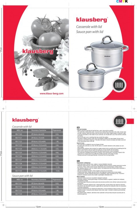 RONDEL 2L 18CM KLAUSBERG KB-7134 RONDEL 2L 18CM KLAUSBERG KB-7134