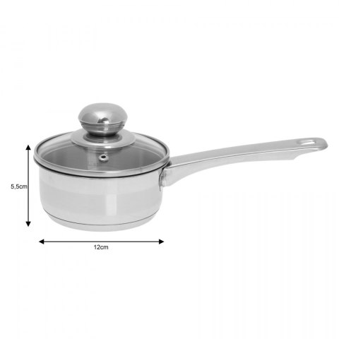 RONDEL STAL NERDZ. Z POKRYWKĄ 12cm KiNGHOFF KH-4321 RONDEL STAL NERDZ. Z POKRYWKĄ 12cm KiNGHOFF KH-4321